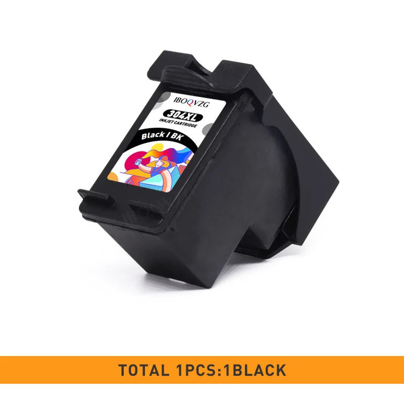 IBOQVZG 304XL Ink Cartridge For HP304 For HP 304 XL Deskjet ENVY Officejet 2620 2630 2632 3730 5020 5032 Printer