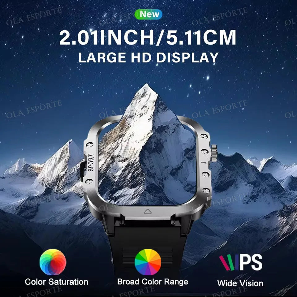 2025 New LED Men's Smartwatch Bluetooth Talking Smartwatch Multi Sport Mode Health Monitor Outdoor Sport Smart Watch For Android