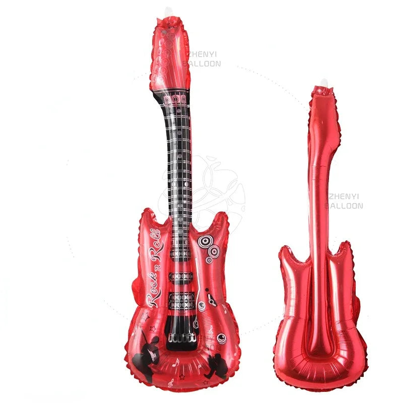 Hot Cartoon Guitar Balloons Inflatable Air Globos Party Supplies Kids s Birthday Ballon Classic