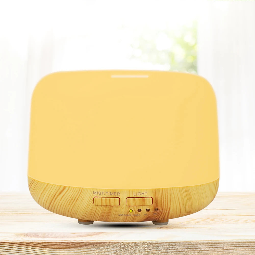 500mL Electric Ultrasonic Humidifier & Aroma Essential Oil Diffuser with Aromatherapy 1 Year Warranty