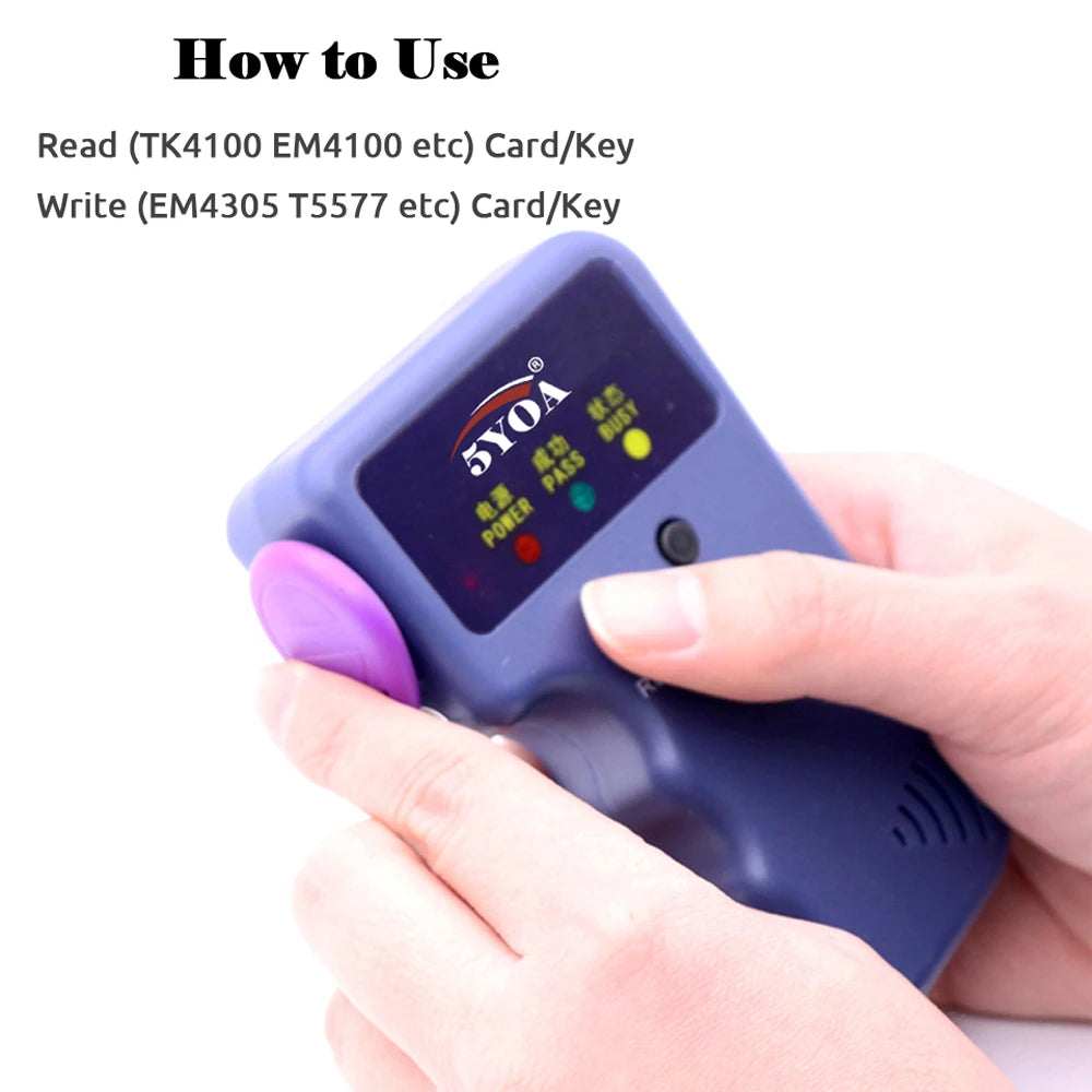 125KHz RFID Duplicator Copier Writer Programmer Reader Writer ID Card Cloner & key