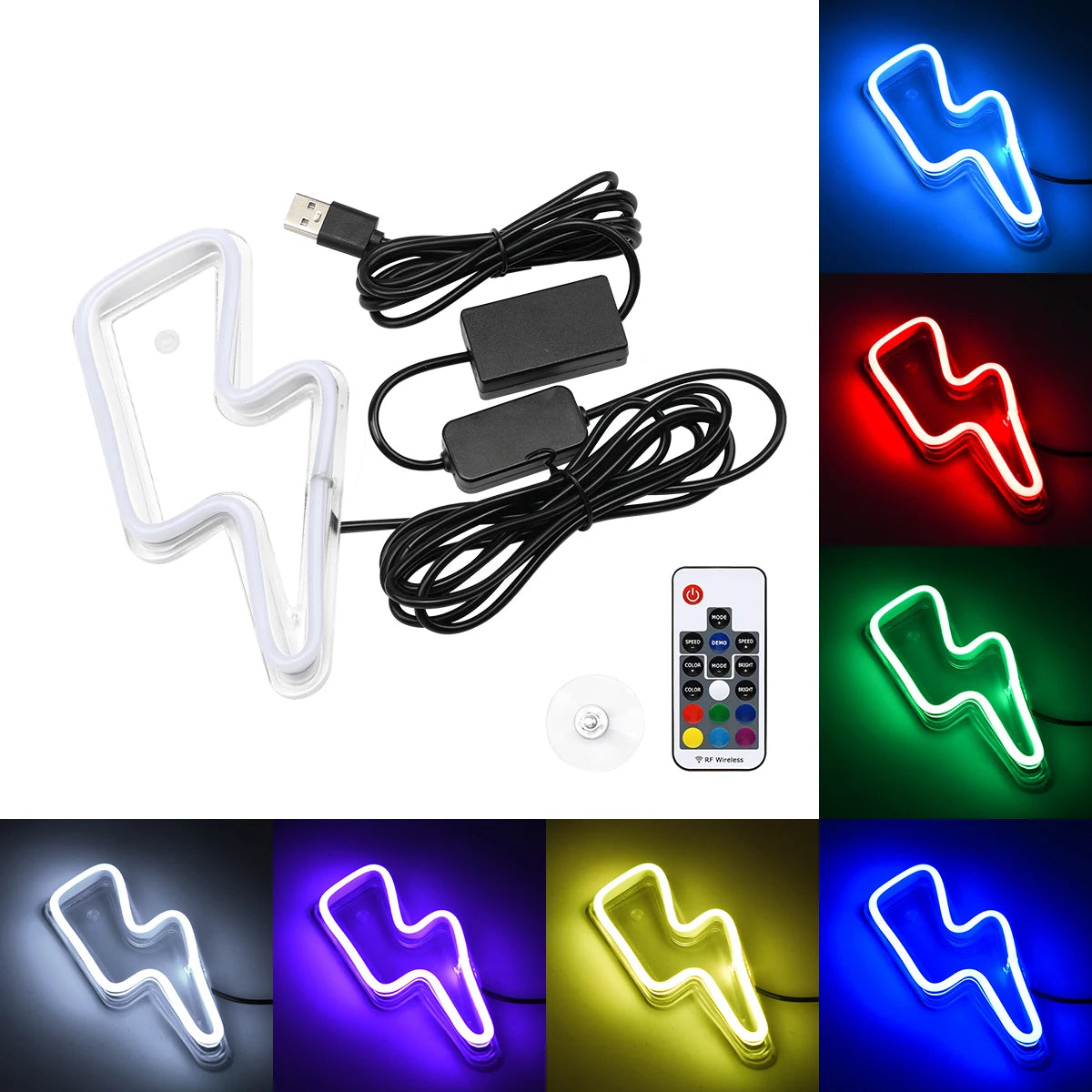 USB Car LED Window Light Car Interior Decoration Ambient Light Flashing Glowing Heart-shape Lighting Atmosphere Lamp LED Sign