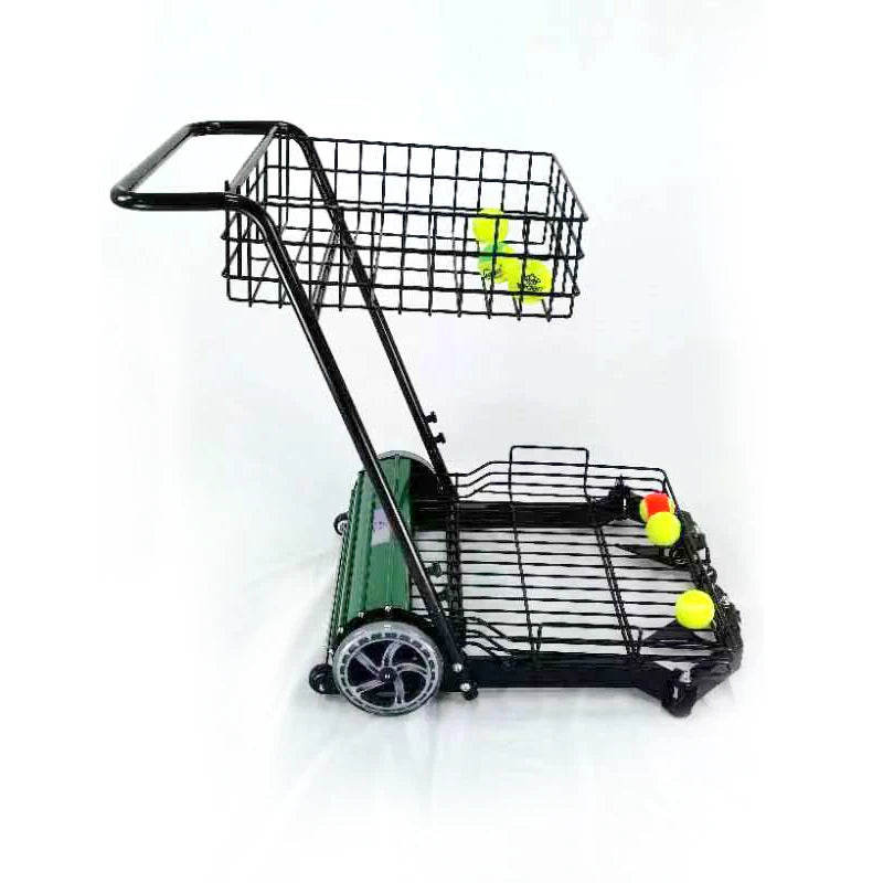genuine tennis ball pickup cart  bucket ball pick cart  basket  tennis ball basket  push-pull bal