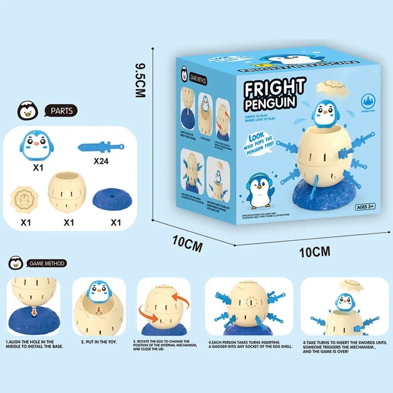 Penguin Novelty Toys for Holiday Party Children's Educational Thinking Training Pirate Barrels Interactive Toys