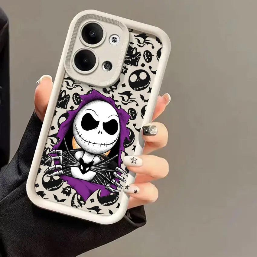 The Nightmare Before Christmas Jack Sally Skellington Phone Cases For Oppo Reno 14 13 12 11 F 10 6 7 8 Pro Plus 8T 7Z Soft Cover