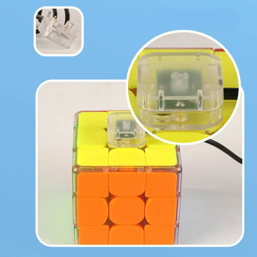 Jeu ShengShou Colorful lighting Magic Cube 3x3 3Layers Speed Cube Professional  Toys Birthday Christmas Gifts For Children