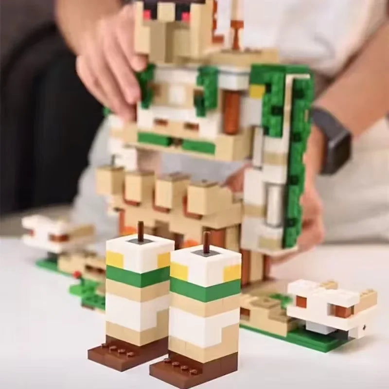 Series  Iron Puppet Fortress Children's Building Blocks Educational Toys Gift MOC Castle