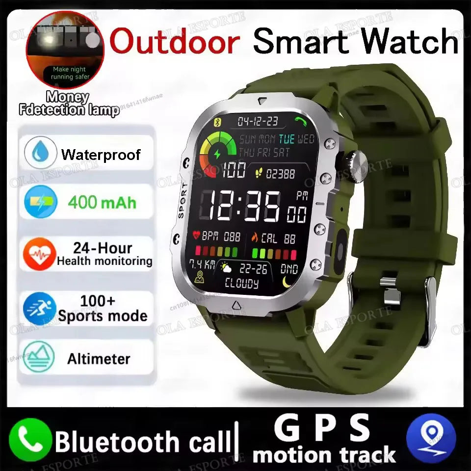 2025 New LED Men's Smartwatch Bluetooth Talking Smartwatch Multi Sport Mode Health Monitor Outdoor Sport Smart Watch For Android