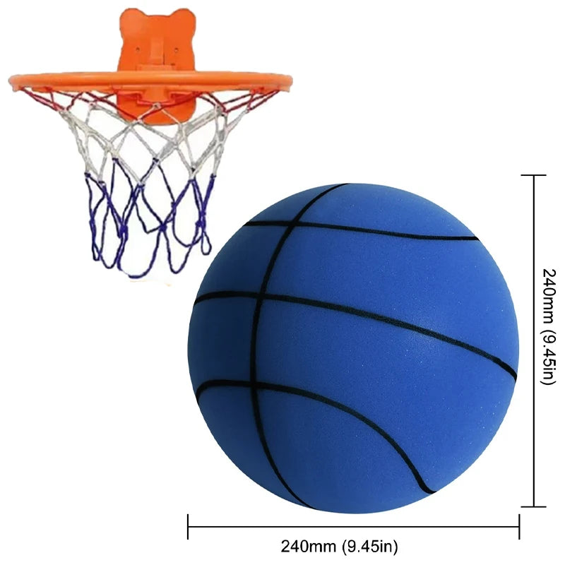 Jeu Bouncing Mute Ball Indoor Silent Basketball 21/24/30cm Foam Basketball Silent Soft Ball Air Bounce Basket Ball Kids Toy