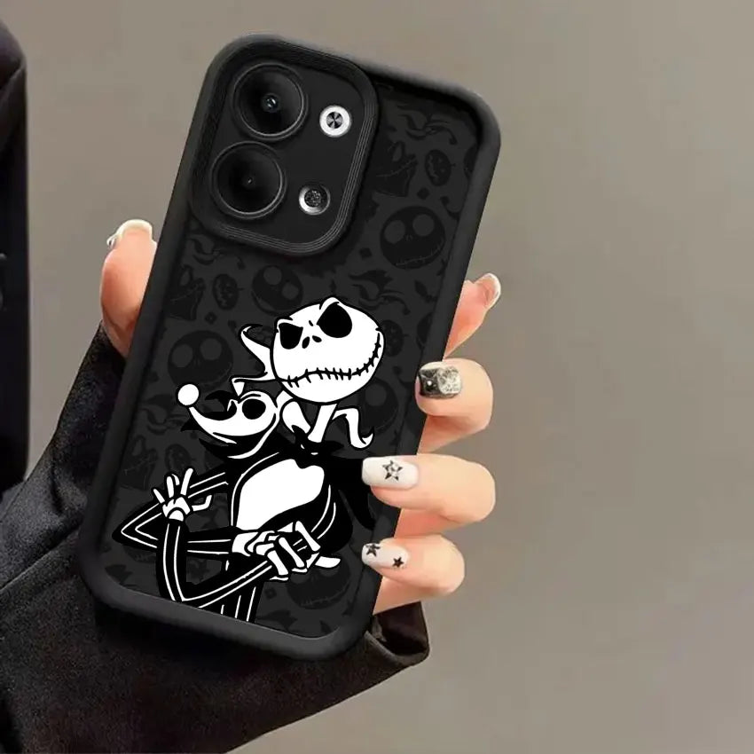 The Nightmare Before Christmas Jack Sally Skellington Phone Cases For Oppo Reno 14 13 12 11 F 10 6 7 8 Pro Plus 8T 7Z Soft Cover