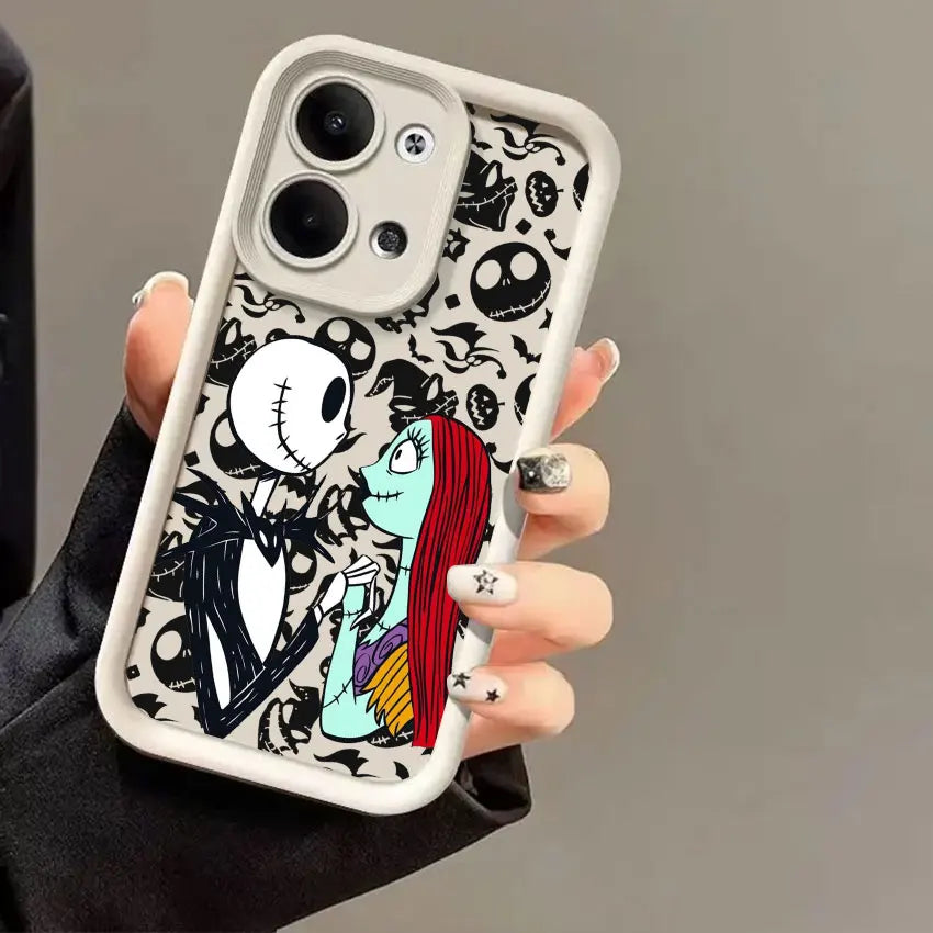 The Nightmare Before Christmas Jack Sally Skellington Phone Cases For Oppo Reno 14 13 12 11 F 10 6 7 8 Pro Plus 8T 7Z Soft Cover