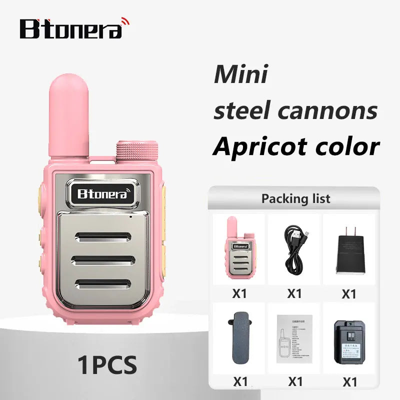 BTONERRA BT230 Mini Walkie Talkie TYPE-C Rechargeable  Handheld  1-3km Radio Transceiver Interphone Child Christmas Toys Gifts