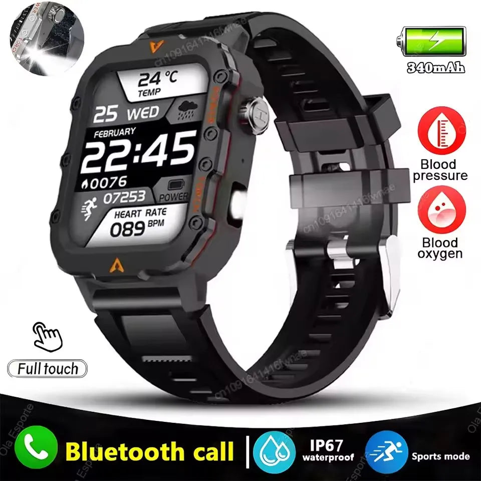 2025 New LED Men's Smartwatch Bluetooth Talking Smartwatch Multi Sport Mode Health Monitor Outdoor Sport Smart Watch For Android