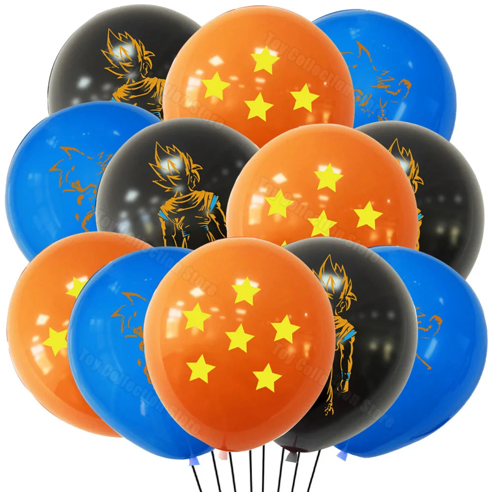 Dragoned Ball Z 12/24/50Pcs Latex Ballon Boy Favor Party Decoration Festivel Toy Gift Party Supplies Anniversary Holiday