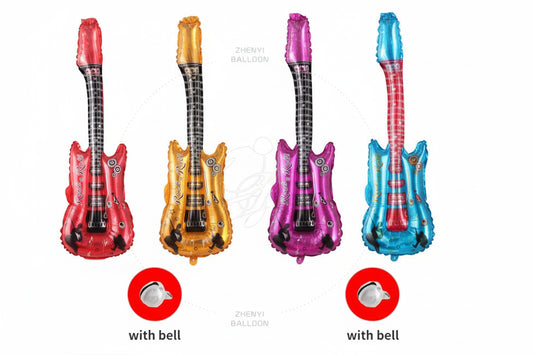 Hot Cartoon Guitar Balloons Inflatable Air Globos Party Supplies Kids s Birthday Ballon Classic