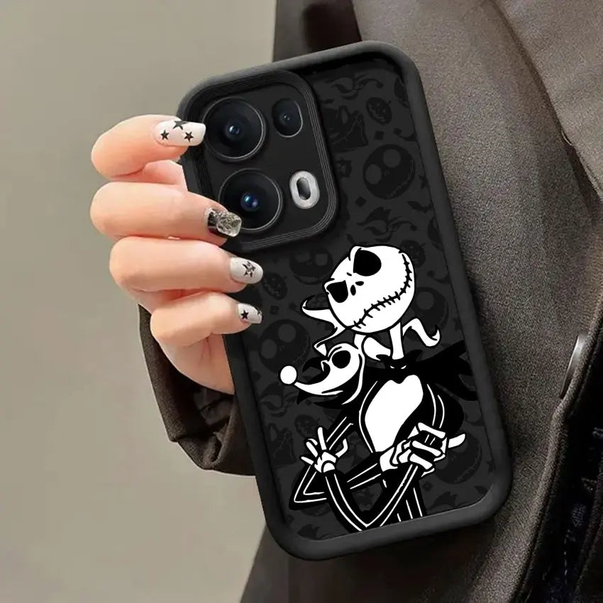 The Nightmare Before Christmas Jack Sally Skellington Phone Cases For Oppo Reno 14 13 12 11 F 10 6 7 8 Pro Plus 8T 7Z Soft Cover