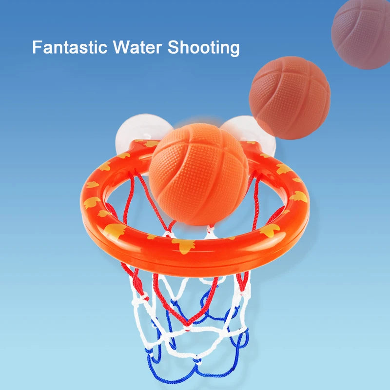 Jeu Baby Bath Toy Mini Shooting Basket Frame Toys Bathtub Shooting Basketball Play Water Game Toy Set with 3 Balls for Kids Children