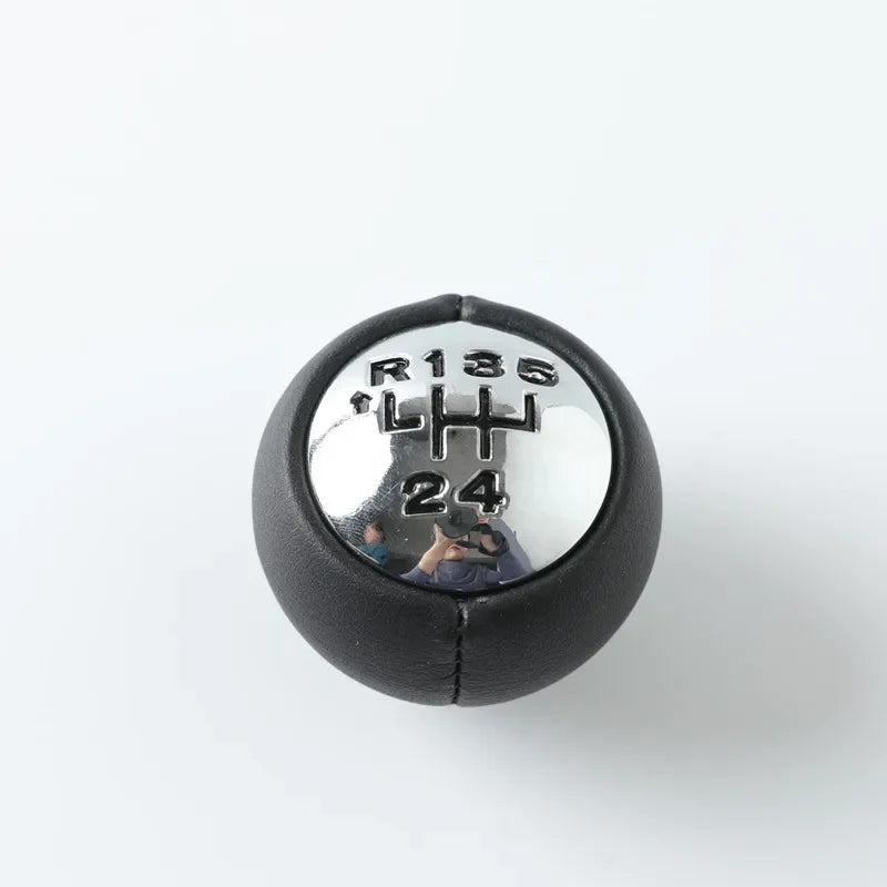 Car Manual Gear Shift Knob Gear Box PU Leather For Peugeot 307 308 407 3008 5008 807 Expert Citroen Jumpy Fiat Ulysse 2004-2007