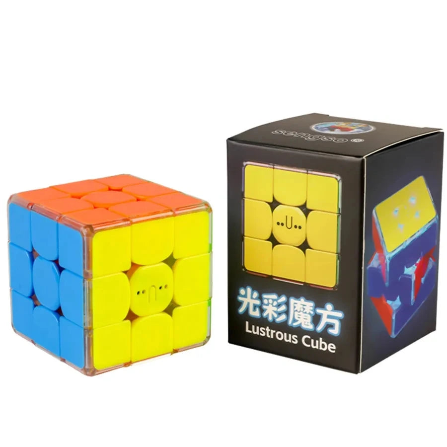 Jeu ShengShou Colorful lighting Magic Cube 3x3 3Layers Speed Cube Professional  Toys Birthday Christmas Gifts For Children