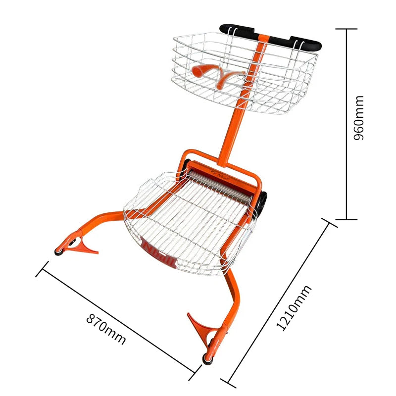 genuine tennis ball pickup cart  bucket ball pick cart  basket  tennis ball basket  push-pull bal
