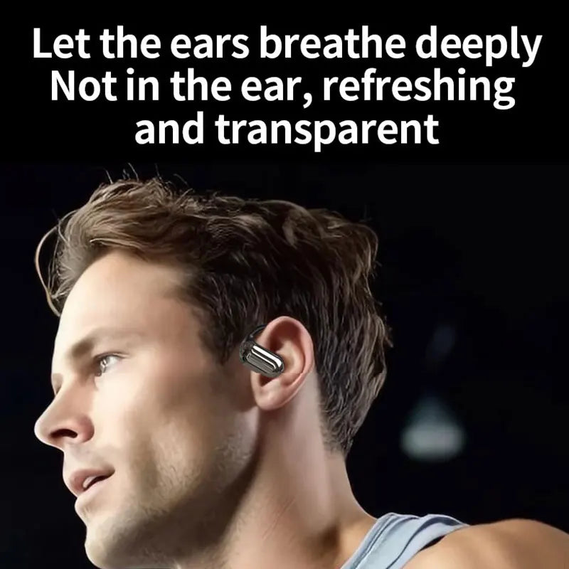 EARDECO Wireless Headphones OWS Sports Open Bluetooth Earphones with Mic Noise Reduction HD Calls Headphones with Long Battery