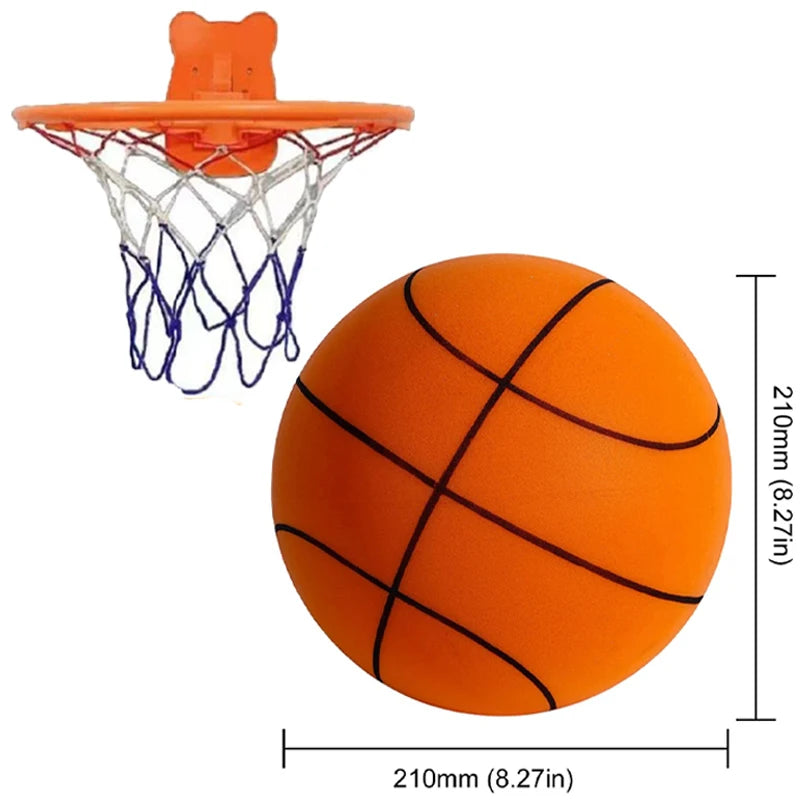 Jeu Bouncing Mute Ball Indoor Silent Basketball 21/24/30cm Foam Basketball Silent Soft Ball Air Bounce Basket Ball Kids Toy