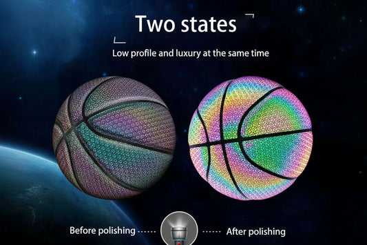 Jeu Basketball Holographic Glowing Reflective Basketball Luminous Glow Basketball