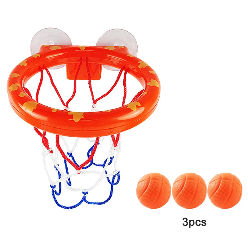 Jeu Baby Bath Toy Mini Shooting Basket Frame Toys Bathtub Shooting Basketball Play Water Game Toy Set with 3 Balls for Kids Children