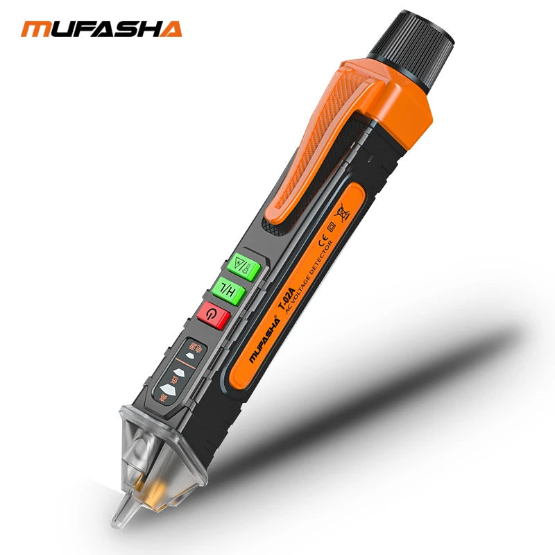 MUFASHA Non-Contact Voltage Detector Electrical Pen AC Voltage Tester Smart Breakpoint Finder 12-1000V