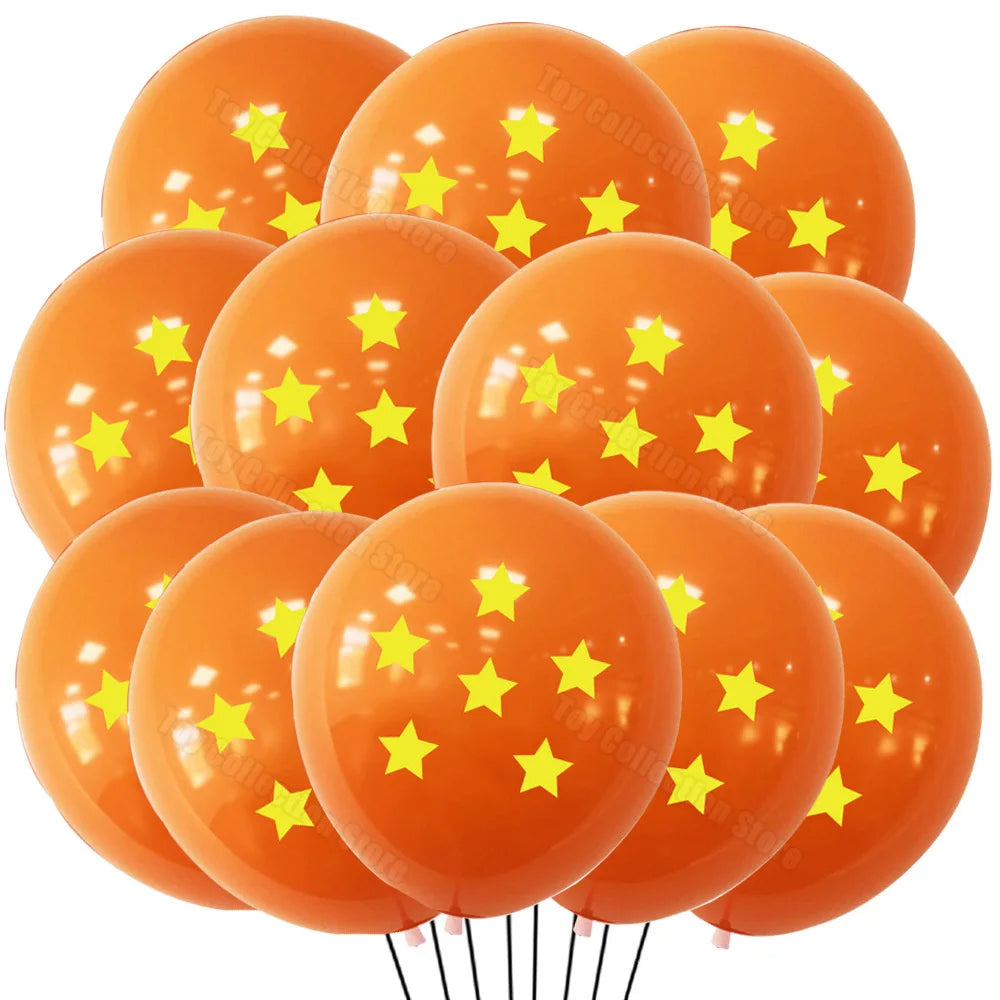 Dragoned Ball Z 12/24/50Pcs Latex Ballon Boy Favor Party Decoration Festivel Toy Gift Party Supplies Anniversary Holiday