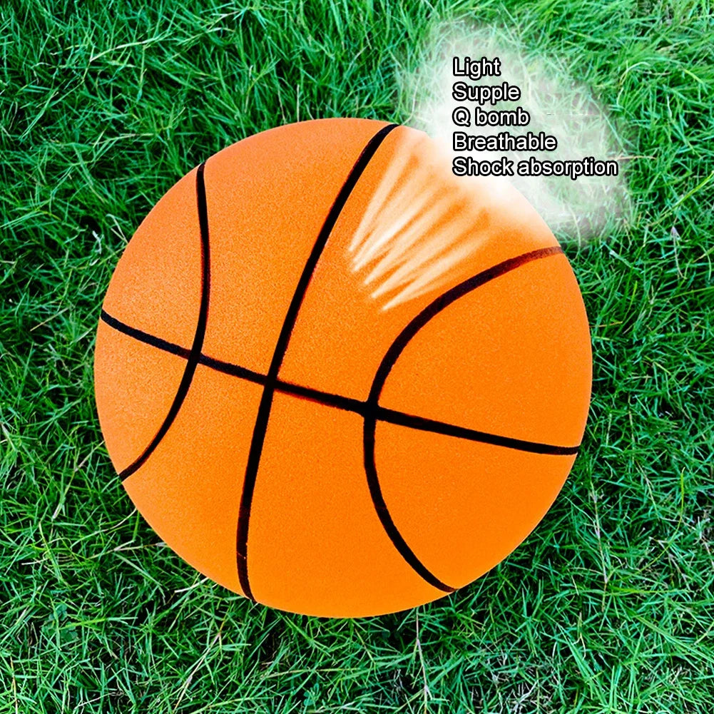 Jeu Bouncing Mute Ball Indoor Silent Basketball 21/24/30cm Foam Basketball Silent Soft Ball Air Bounce Basket Ball Kids Toy