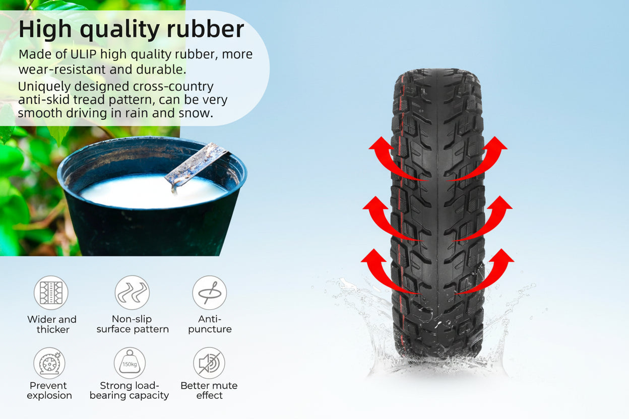 Ulip 85/65-6.5 Self-repairing Tire For Kugoo G-Booster Electric Scooter Built Self-repairing Glue Tubeless Explosion-Proof Tyres