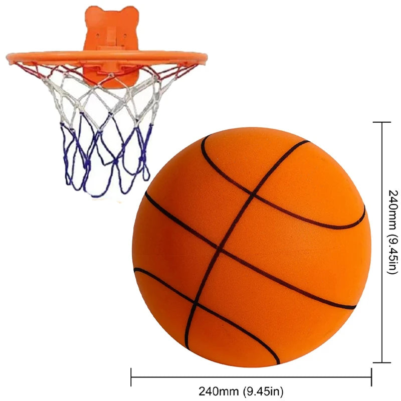 Jeu Bouncing Mute Ball Indoor Silent Basketball 21/24/30cm Foam Basketball Silent Soft Ball Air Bounce Basket Ball Kids Toy