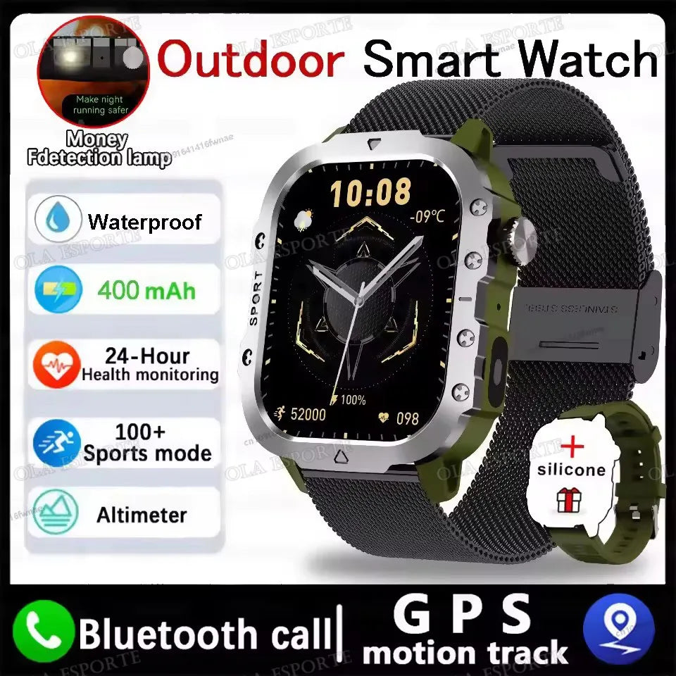 2025 New LED Men's Smartwatch Bluetooth Talking Smartwatch Multi Sport Mode Health Monitor Outdoor Sport Smart Watch For Android