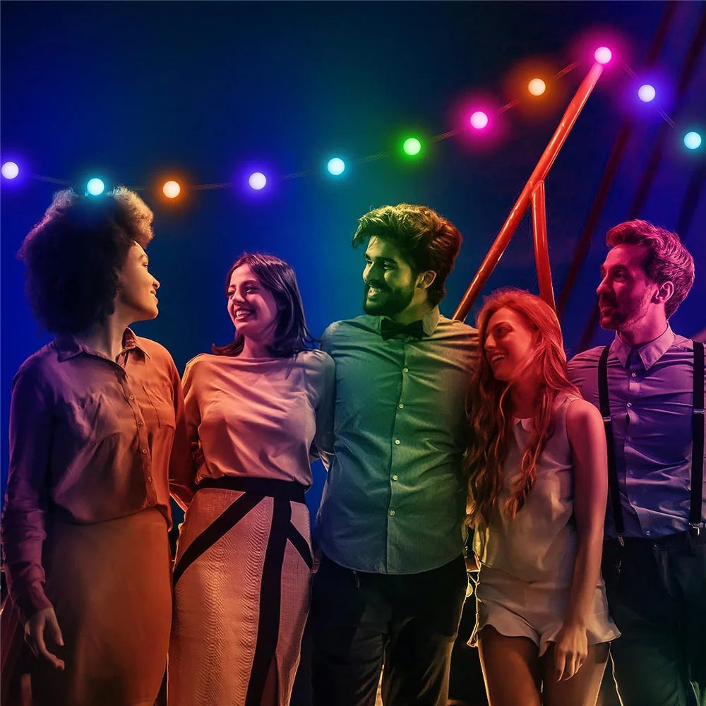 Globe String Lights 220V 10m 100 Ball LED Garland Connectable 8 Modes Fariy Lights Christmas Patio Party Indoor Outdoor Bedroom