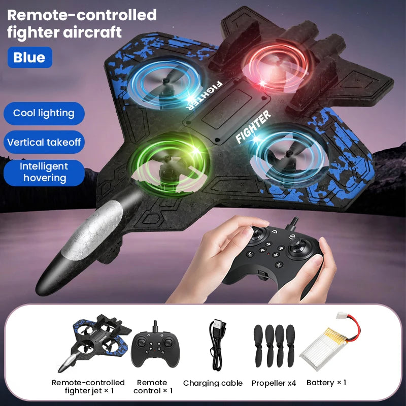 Jouet Rc Glider Flying Toy With Light Jet Airplane 2.4G EPP Stunt Remote Control Foam Fighter Plane Toys for Boys Kids Birthday Gifts