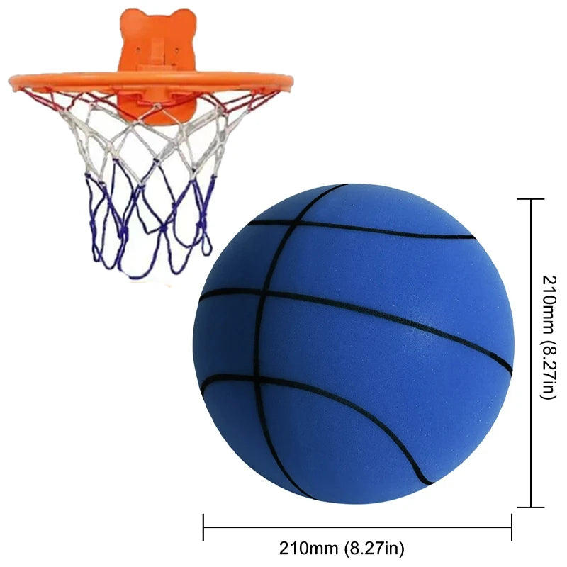 Jeu Bouncing Mute Ball Indoor Silent Basketball 21/24/30cm Foam Basketball Silent Soft Ball Air Bounce Basket Ball Kids Toy