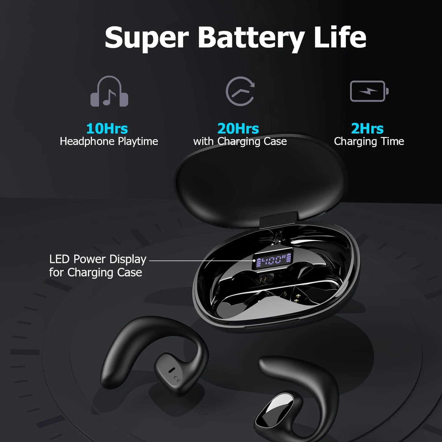 Language Translation Earbuds 144 Languages Bluetooth-Compatible 5.1 Translator Device High Accuracy for Travel Business Learning