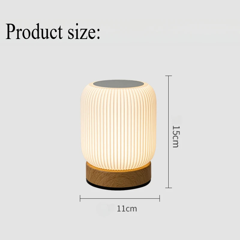 Night Light Touch Lamp for Bedrooms Living Room Portable Dimmable 3 Color Temperatures Bedside Lamps Rechargeable Table Lights