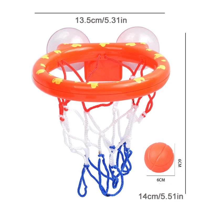 Jeu Baby Bath Toy Mini Shooting Basket Frame Toys Bathtub Shooting Basketball Play Water Game Toy Set with 3 Balls for Kids Children