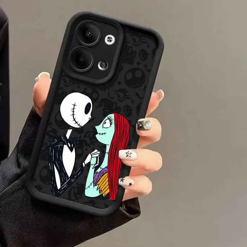 The Nightmare Before Christmas Jack Sally Skellington Phone Cases For Oppo Reno 14 13 12 11 F 10 6 7 8 Pro Plus 8T 7Z Soft Cover