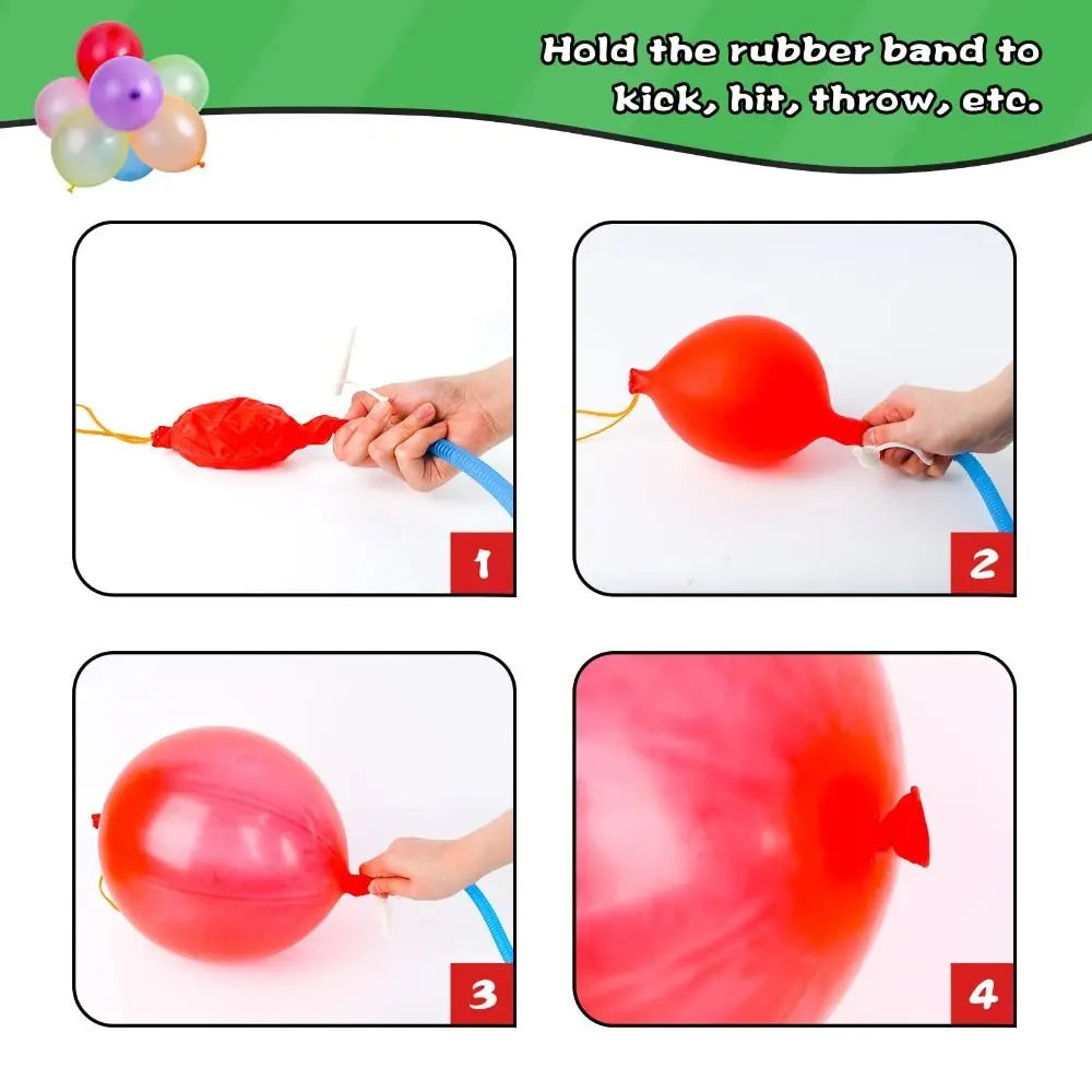 Jeu 10Pcs Punch Balloons with Rubber Band 18inch Thicken Fun Ballon Birthday Party Baby Shower Kids Daily Games Wedding Decoration