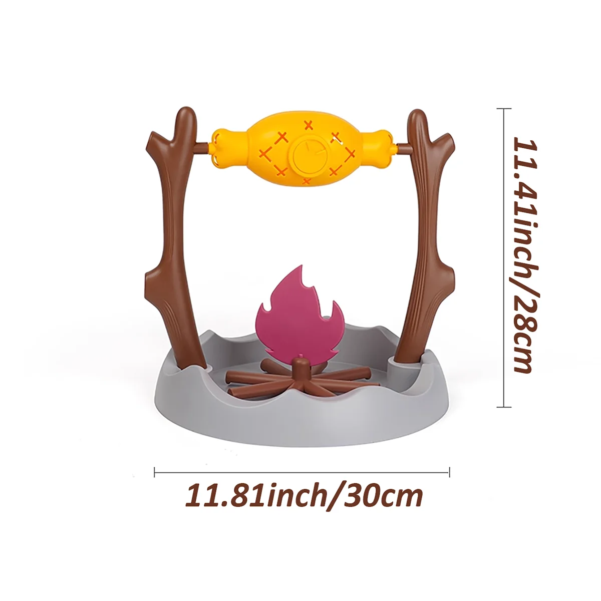 Outdoor BBQ Shaped Interactive Cat Toy - Rolling Food Dispenser with Hidden Treats DIY Chew Toy for Kittens Christmas Gift Idea