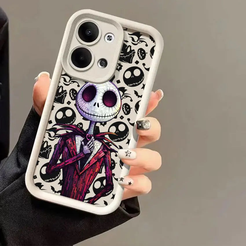 The Nightmare Before Christmas Jack Sally Skellington Phone Cases For Oppo Reno 14 13 12 11 F 10 6 7 8 Pro Plus 8T 7Z Soft Cover
