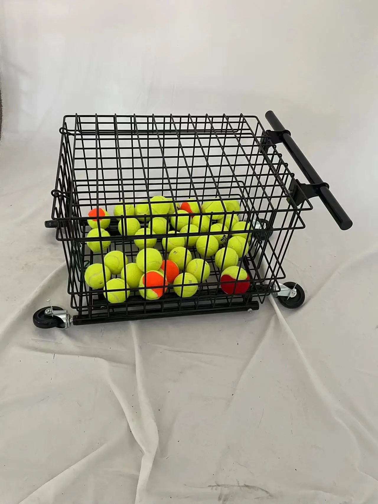genuine tennis ball pickup cart  bucket ball pick cart  basket  tennis ball basket  push-pull bal