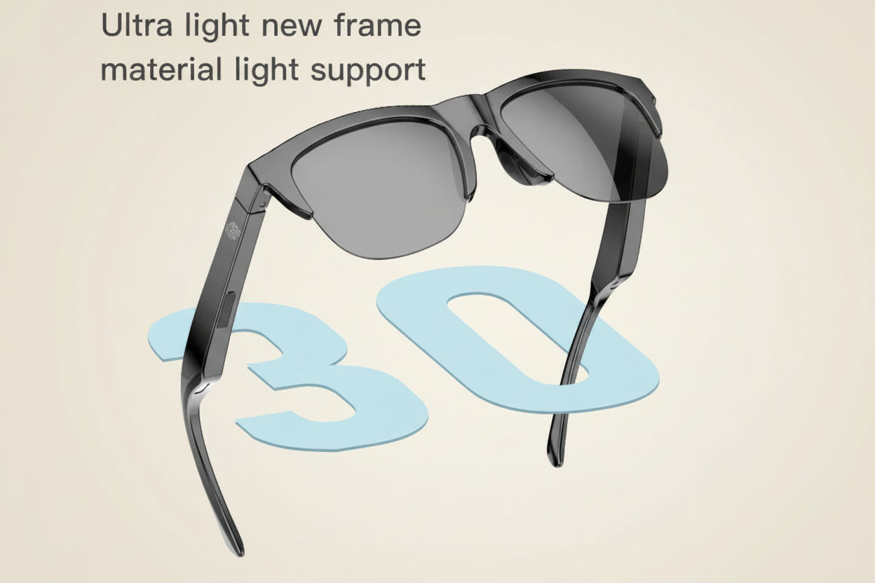 New Smart Bluetooth V5.3 Sunglasses Glasses Call Outdoor Sports Headphones HIFI Black Technology Anti-touch UV For Men And Women