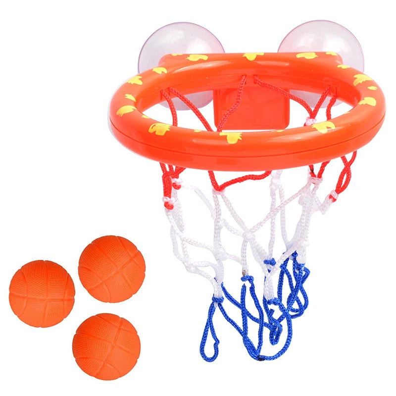 Jeu Baby Bath Toy Mini Shooting Basket Frame Toys Bathtub Shooting Basketball Play Water Game Toy Set with 3 Balls for Kids Children