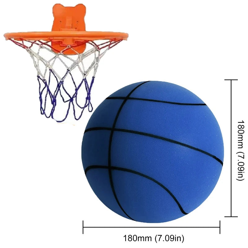 Jeu Bouncing Mute Ball Indoor Silent Basketball 21/24/30cm Foam Basketball Silent Soft Ball Air Bounce Basket Ball Kids Toy